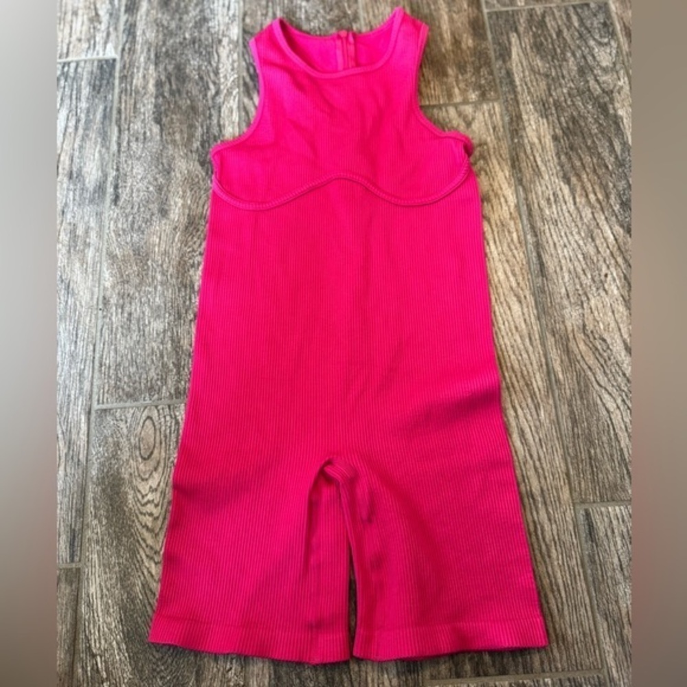 Bloom Season style RP2O Pink Ribbed Jumpsuit